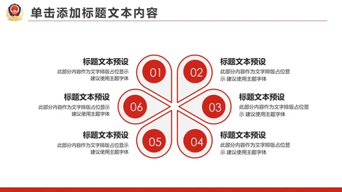 红色大气公安警察工作总结汇报PPT模板