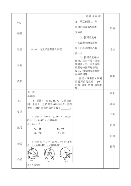 九年级数学教学设计