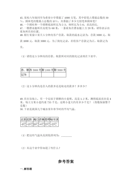 小升初数学应用题50道及参考答案1套.docx