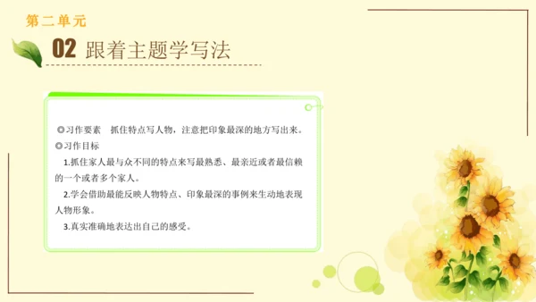 统编版语文四年级上册2024-2025学年度第二单元习作： 我的家人（课件）