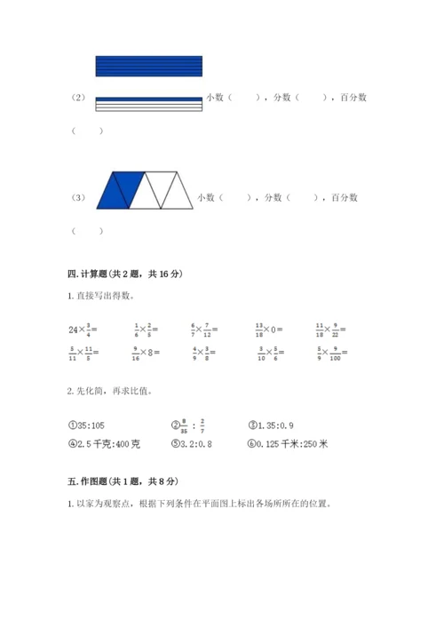 2022年人教版六年级上册数学期末测试卷（完整版）word版.docx