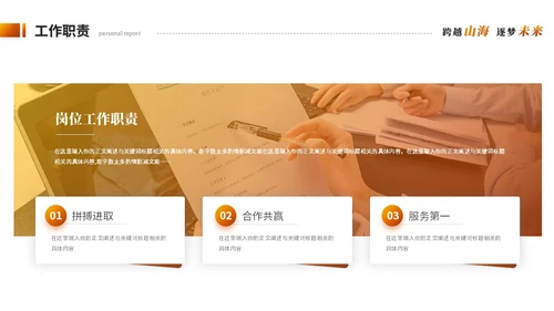 创意励志风跨越个人年终总结工作总结工作汇报述职报告ppt模板工作总结年终总结