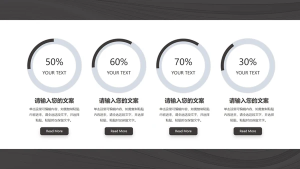 黑色简约述职报告PPT模板