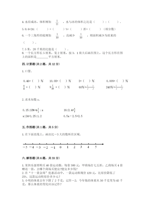 小学六年级下册数学期末卷完美版.docx