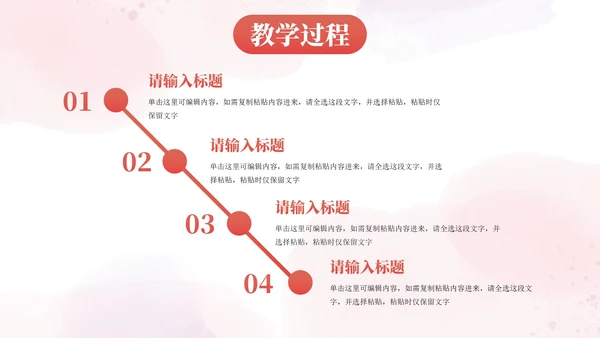 小清新花卉教学教育PPT模板