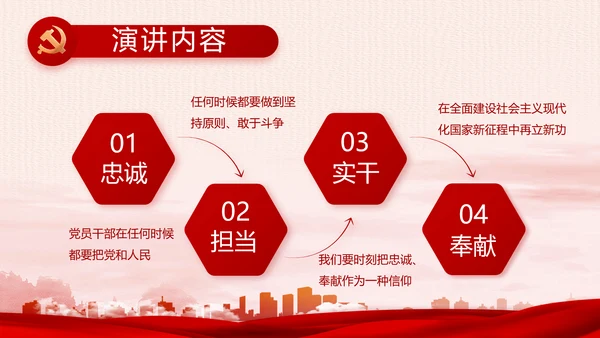 红色党建乡镇基层个人工作总结PPT