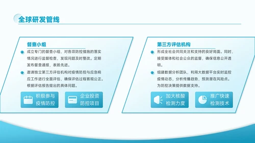 蓝色创意风医疗健康疫苗研发的最新进展情况PPT模板