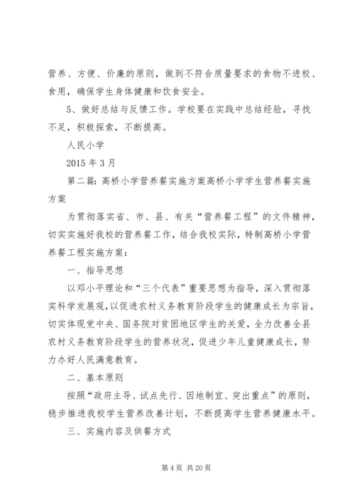 人民小学营养餐实施方案.docx