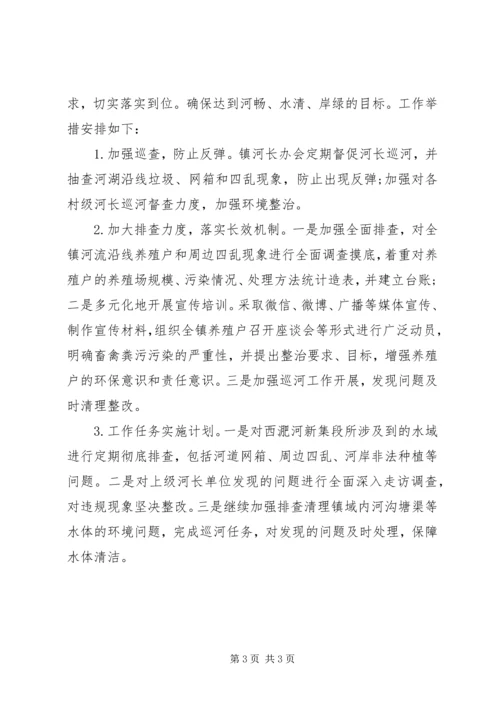 乡镇某年上半年河湖长制工作总结和下半年工作计划.docx