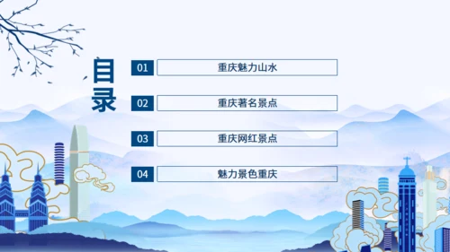 重庆魅力动态通用PPT模板