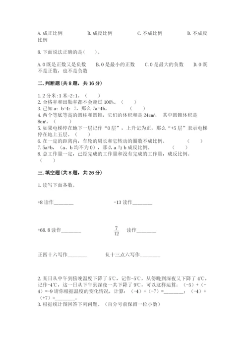 北师大版小学六年级下册数学期末检测试题及答案（典优）.docx