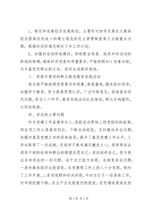 村支部书记抓党建工作述职报告 (2).docx