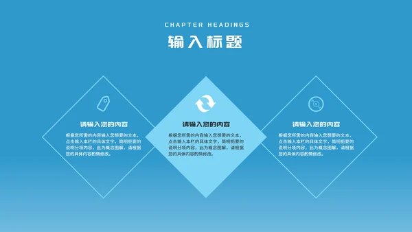 简约风蓝色公司项目进度工作报告PPT模板