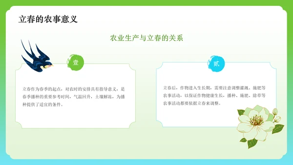 绿色国潮风二十四节气——立春PPT模板