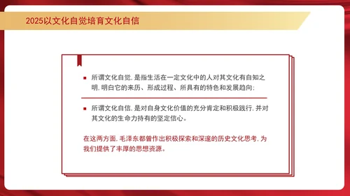 2025以文化自觉培育文化自信学习PPT课件