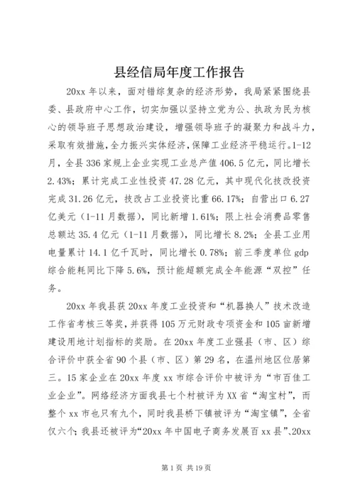 县经信局年度工作报告.docx