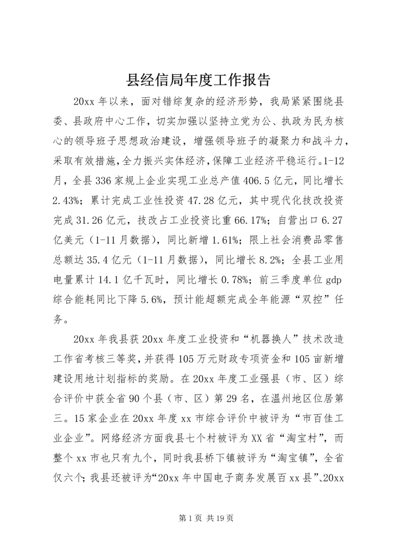 县经信局年度工作报告.docx