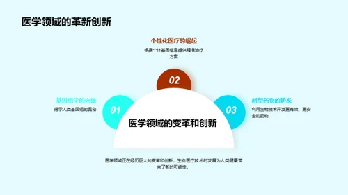 科技风生物医疗教学课件PPT模板