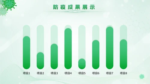 绿色卫生站医学报告PPT模板