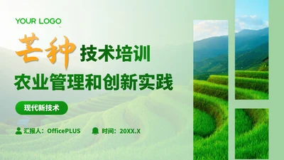 深绿色商务风芒种技术培训农业管理与创新实践ppt模板