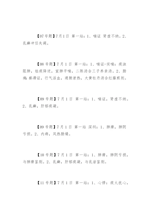 最新中医助理执业医师考试实践技能真题.docx