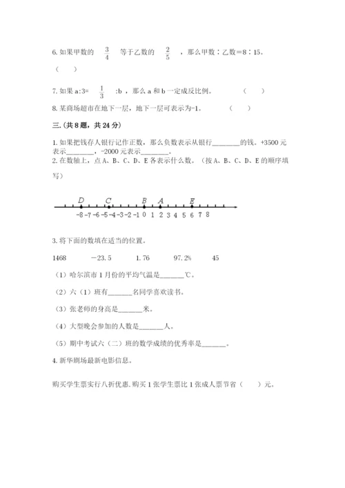小学毕业班数学检测卷附参考答案（考试直接用）.docx