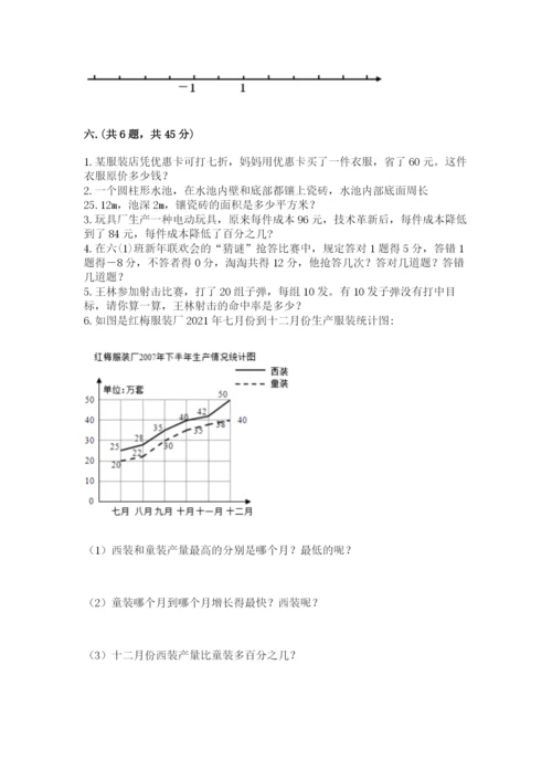 辽宁省【小升初】2023年小升初数学试卷精品附答案.docx