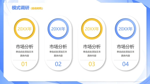 蓝色商务简约新零售商业模式报告PPT模板