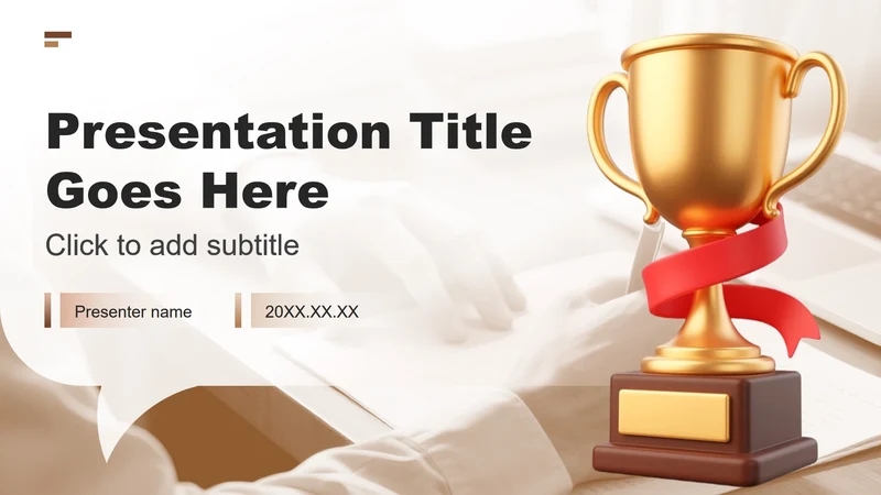 棕色商务风奖学金申请答辩PPT主题模板