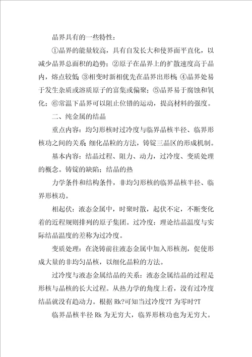 工程材料及热处理总结