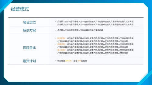 蓝色简约商务实景渐变品牌商业计划书PPT模板
