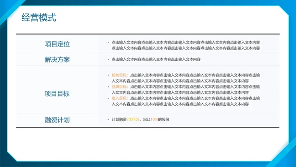 蓝色简约商务实景渐变品牌商业计划书PPT模板