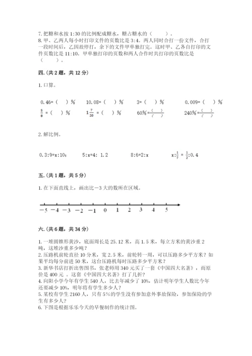 小学六年级数学毕业试题（各地真题）.docx