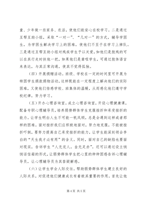关于救济弱势群体的思考 (3).docx