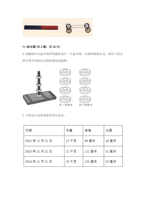 教科版二年级下册科学期末测试卷精品（精选题）.docx