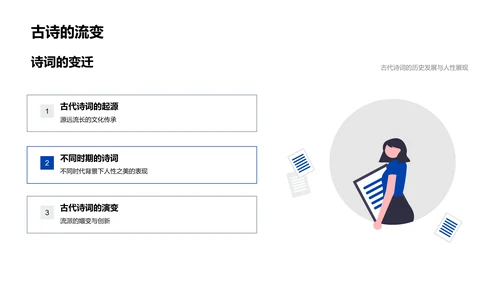 古诗词人性美学PPT模板