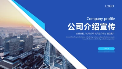 大气的公司介绍宣传通用PPT模板