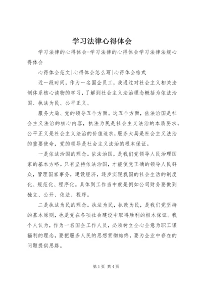 学习法律心得体会 (6).docx