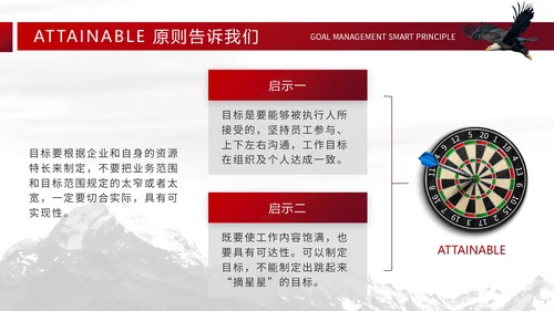 大气实用商务风目标计划管理SMART原则PPT模板
