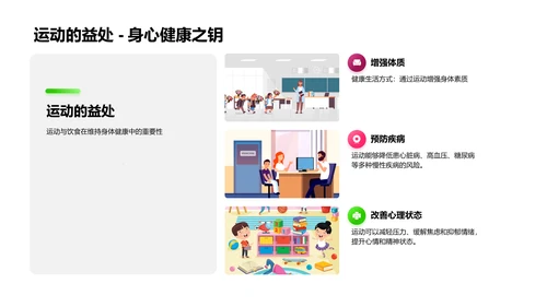 运动健康知识讲解PPT模板