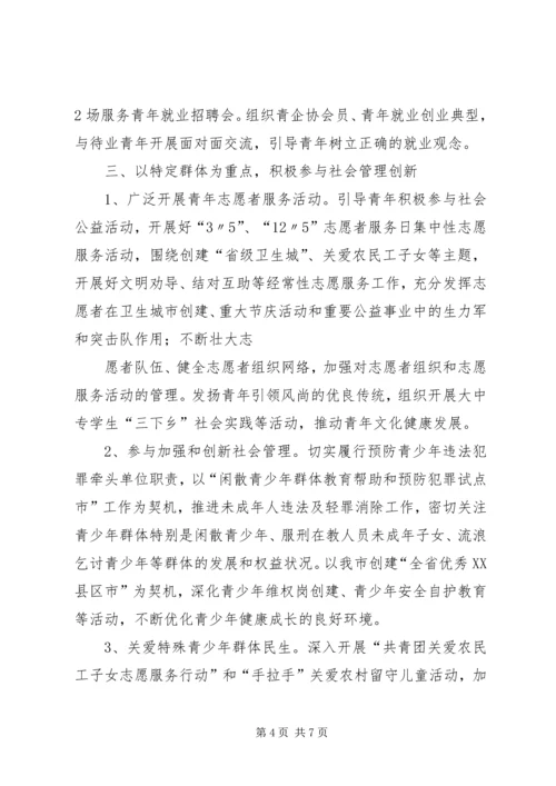 共青团市委工作要点 (3).docx