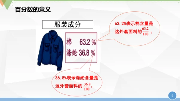 人教版 六年级数学上册《百分数的认识》（课件）(共25张PPT)