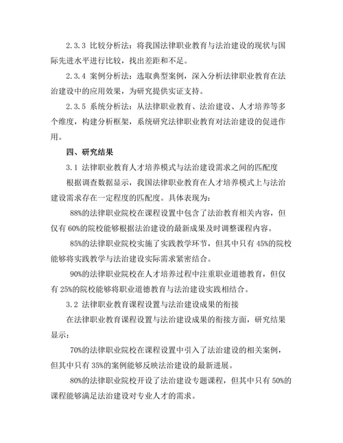 法律职业教育对法治建设的促进作用