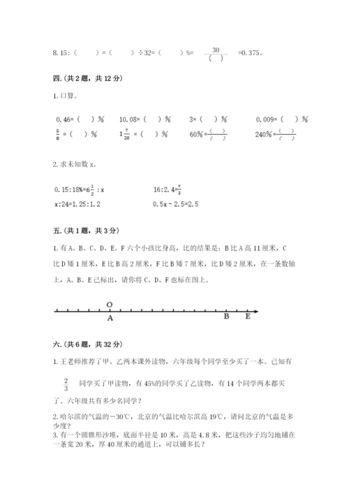 沪教版六年级数学下学期期末测试题精品【夺冠系列】.docx