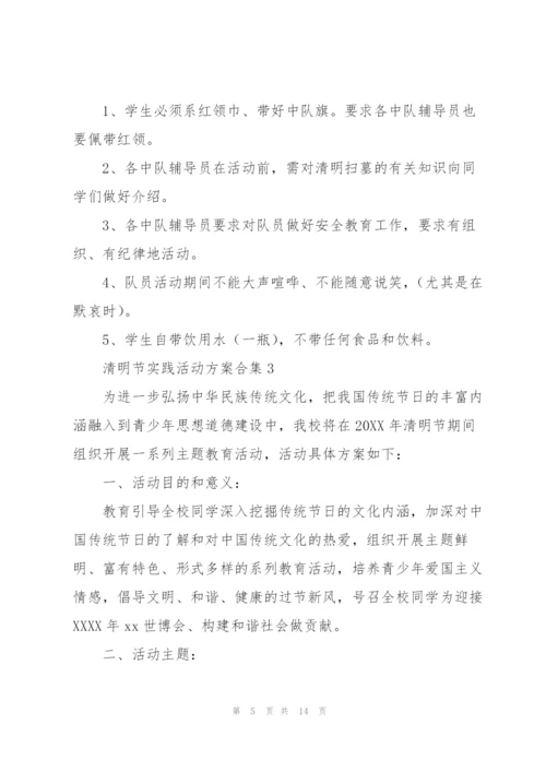 清明节实践活动方案合集.docx