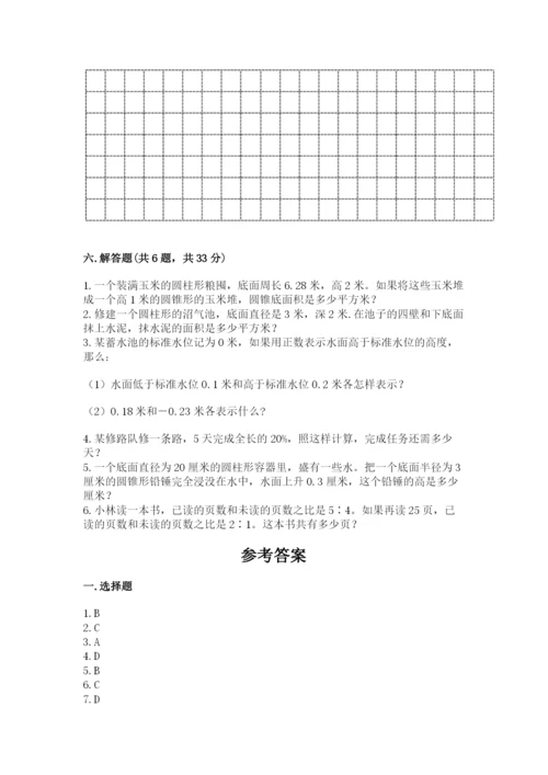北京版六年级下册期末真题卷附完整答案（有一套）.docx