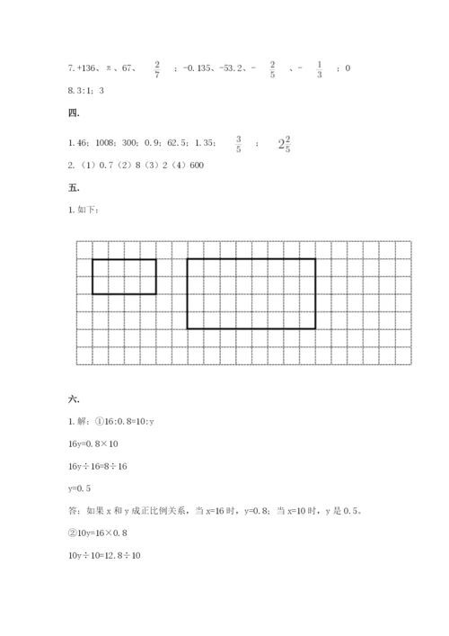 小学数学六年级下册竞赛试题附参考答案【巩固】.docx