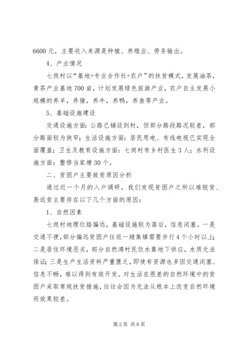 县级精准扶贫工作调研报告 (2).docx
