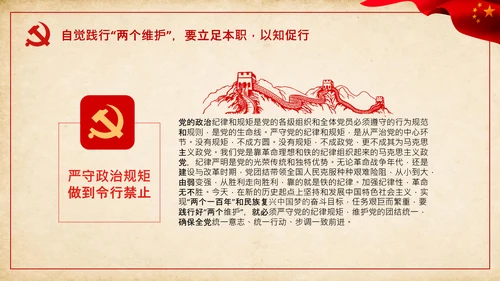 两个维护合格党员党支部主题党日党课PPT