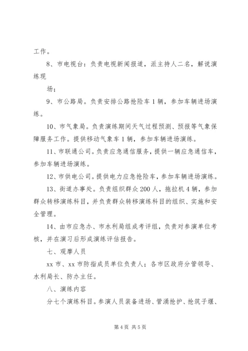 防汛救援抢险应急演练方案 (2).docx